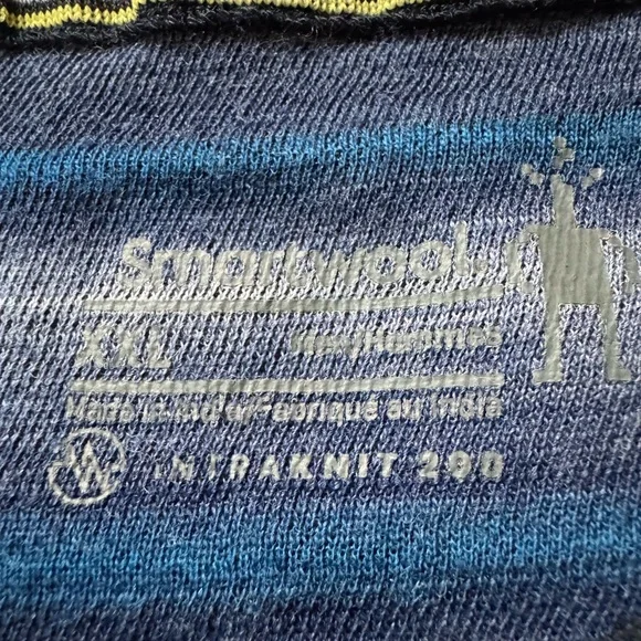 Smartwool Intraknit Merino 200 Pattern Navy Mountain Sz XXL price firm!